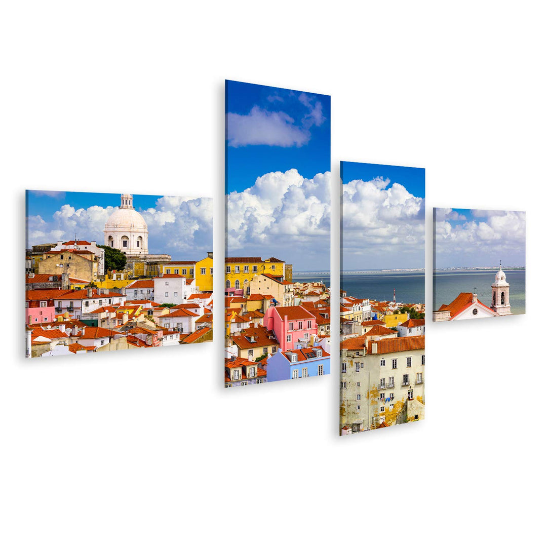 islandburner Bild auf Leinwand Lissabon Portugal Stadtbild In Der Alfama Wandbild Poster Kunstdruck