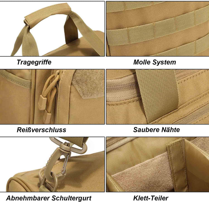Taktische Tasche Molle Reisetasche Militär Organizer Tasche Wasserdicht (Grün), Grün