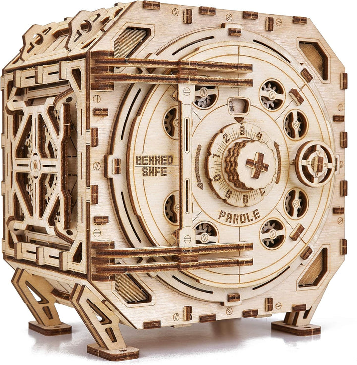 Wood Trick Safe Holzmodellbausatz für Erwachsene und Kinder - DIY Locker Puzzle Box mit Kombination