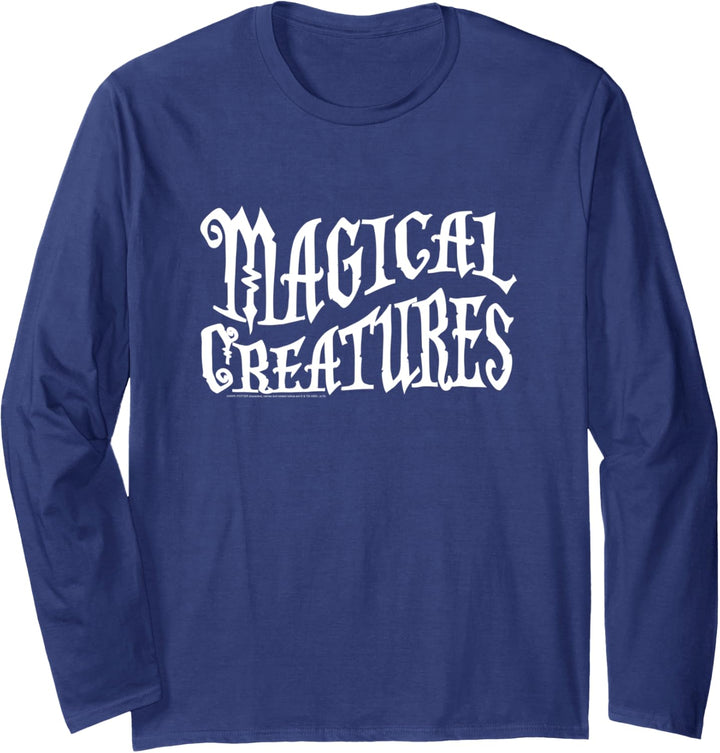 Harry Potter Magical Creatures Text Langarmshirt