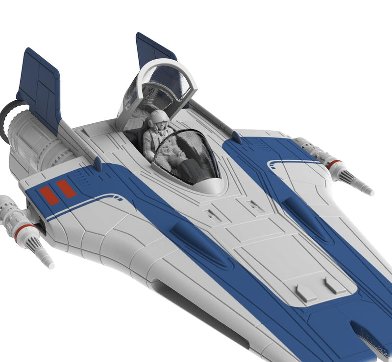 Revell 06773 Resistance A-Wing Fighter, 1:44 Star Wars Modellbausatz für Einsteiger zum Stecken und