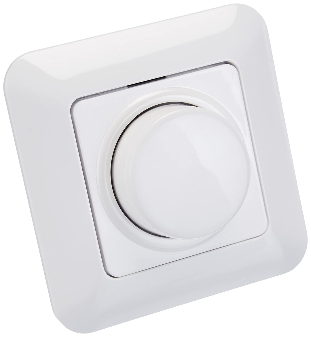 Kopp 844902012 LED Komplettgerät Phasenanschnitts-Dimmer, Schalterprogramm Cadiz arktis-weiss Druck-