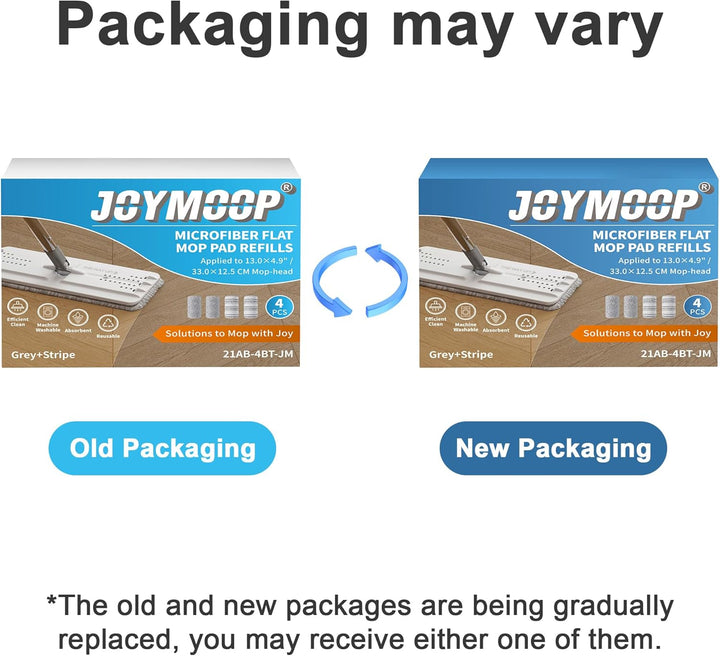 JOYMOOP Flache Wischmopp-Pads, Mikrofaser-Reinigungspads, waschbare Pads, Ersatz für JOYMOOP Flachmo