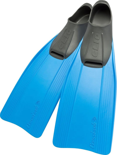 Cressi Clio zum Flossen Schwimmen, Apnoe und Schnorcheln 43/44 Blau, 43/44 Blau