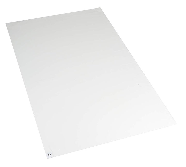 RS PRO Reinraum Klebematte für Standardschuhe, 1.65mm x 660mm x 1.14m, Packung a 8 Stück