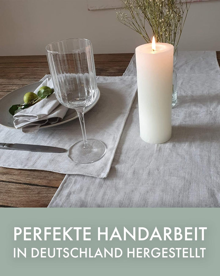 Farnberg 6 Servietten aus Leinen - hochwertige Stoffservietten - edle Hochzeitsservietten - Wiederve