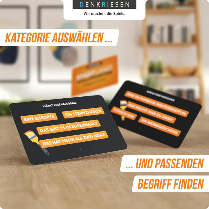 DENKRIESEN - Stadt Land VOLLPFOSTEN - Das Kartenspiel - Classic Edition | Geschenkidee| Stadt Land F