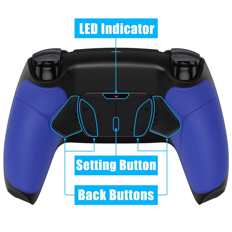 eXtremeRate Programmierbar RISE4 Remap Kit für ps5 Controller BDM-010/020,Remap Board&Rückplate Gehä