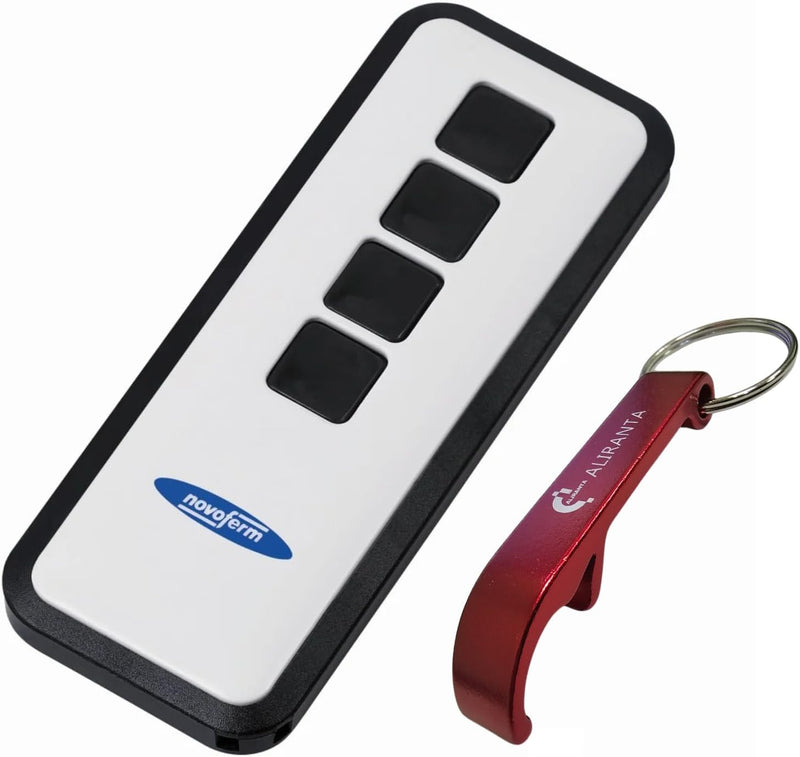 Novoferm Handsender Mini-Novotron 524 | 4-Kanal Garagentoröffner | 64/128 Bit Verschlüsselung | 433