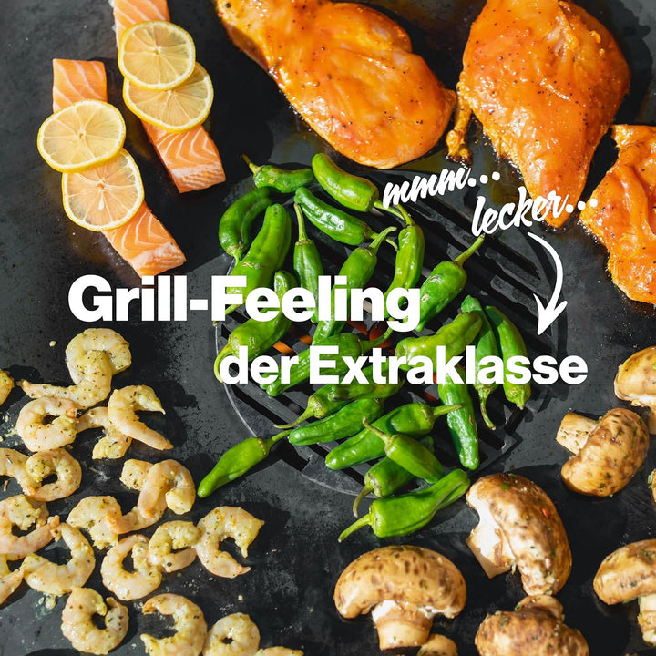 Feuerfest 123 - Feuerplatte Eckig [Ø 60 cm] - Für Feuertonnen, Kugelgrills & Feuerschalen - Universa