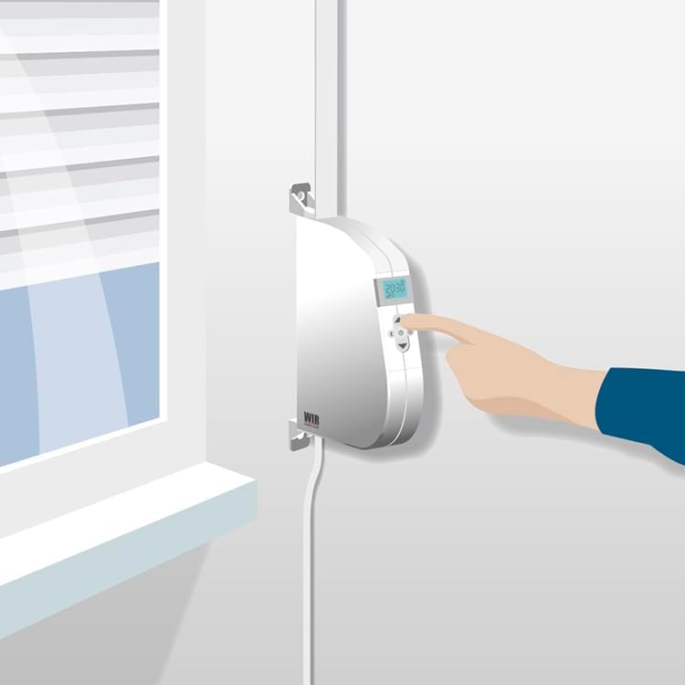 eWickler Comfort eW920-M elektr. Gurtwickler für Minigurt 15mm Schwenkwickler Weiss eW920-Minigurt A