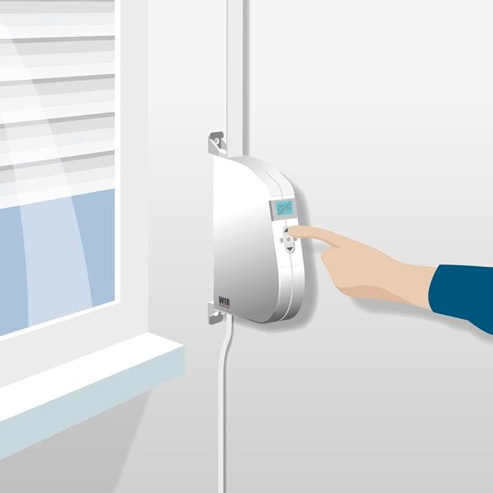 eWickler Comfort eW920-M elektr. Gurtwickler für Minigurt 15mm Schwenkwickler Weiss eW920-Minigurt A