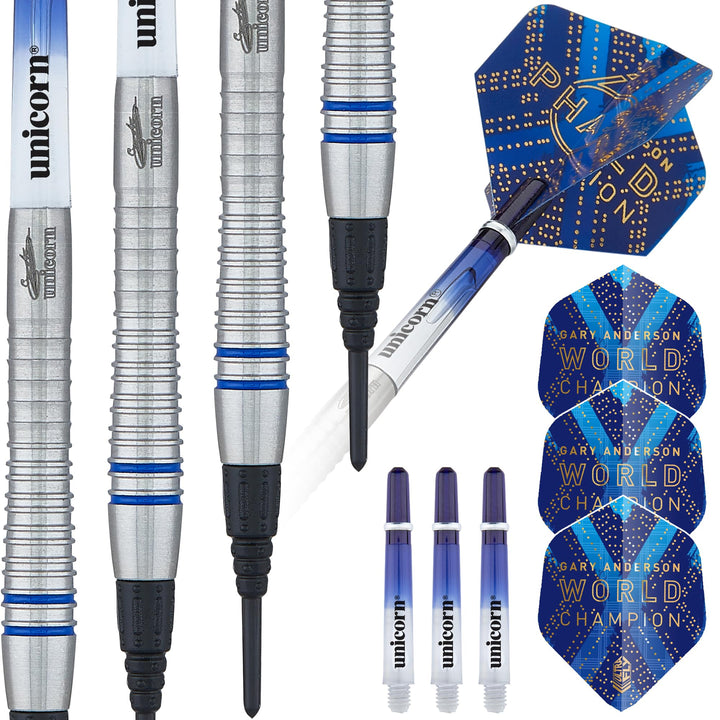 Unicorn Weltmeister Natur Darts 18 g blau, 18 g blau