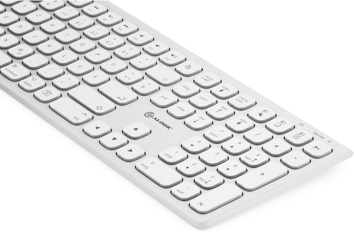 Alogic Echelon Compact Set | Kabellose Bluetooth-Tastatur + Maus | Deutsches Layout | Bluetooth 3.0
