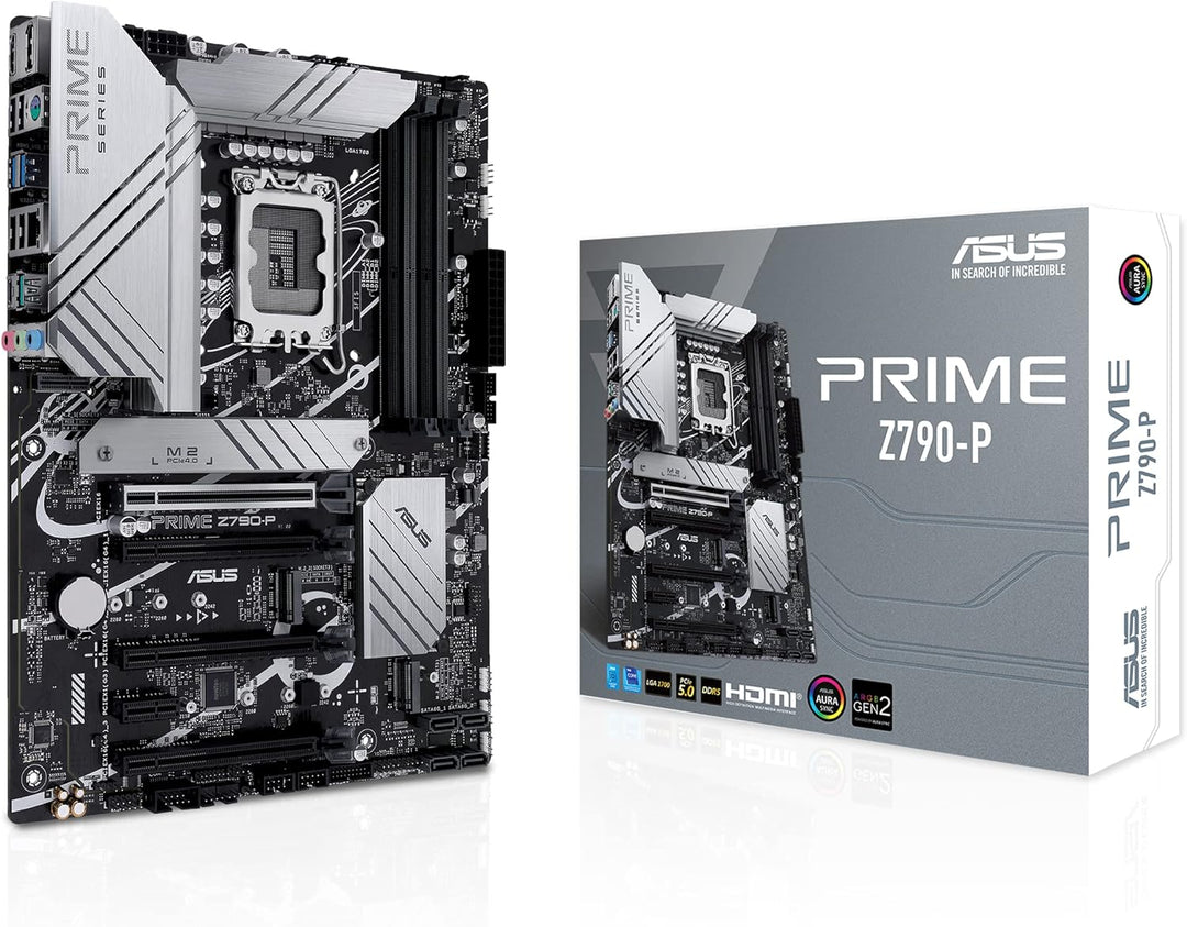 ASUS Prime Z790-P Gaming Mainboard Sockel Intel LGA1700 (ATX, PCIe 5.0, DDR5 Speicher, 3x M.2, HDMI,