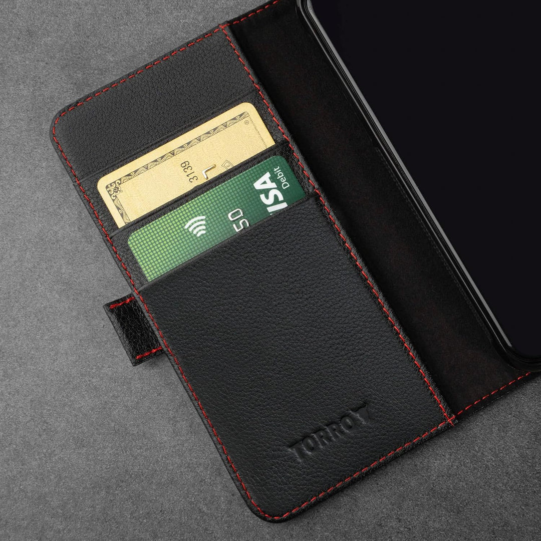 TORRO Hülle kompatibel mit iPhone SE 2022/2020 5G und iPhone 7/8 (4.7") – Premium Leder Hülle mit St