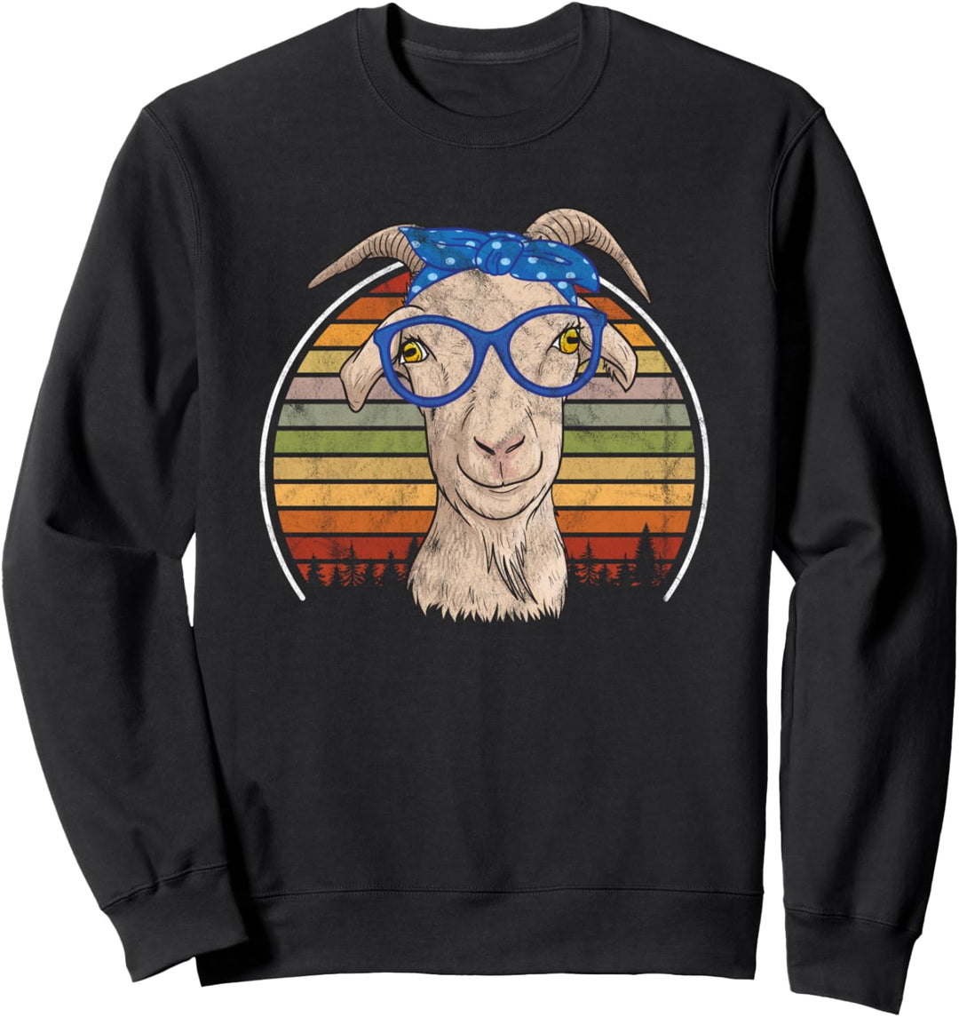 Vintage Ziege Landwirt Retro Bauer Sweatshirt