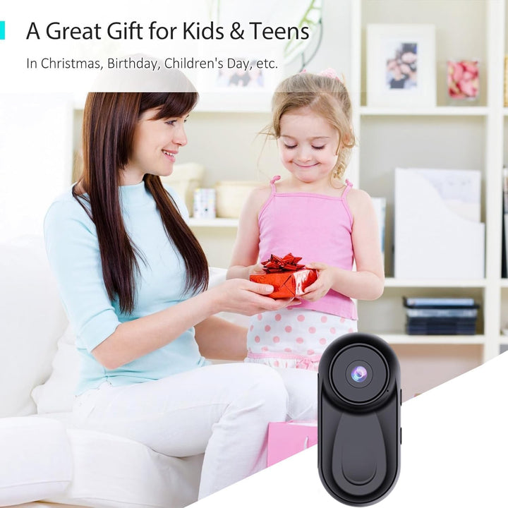 Zeerkeer Magnetische Mini Körperkamera, 64GB TF-Karte, 120°-Weitwinkel, 1080P Action Kamera mit 360°