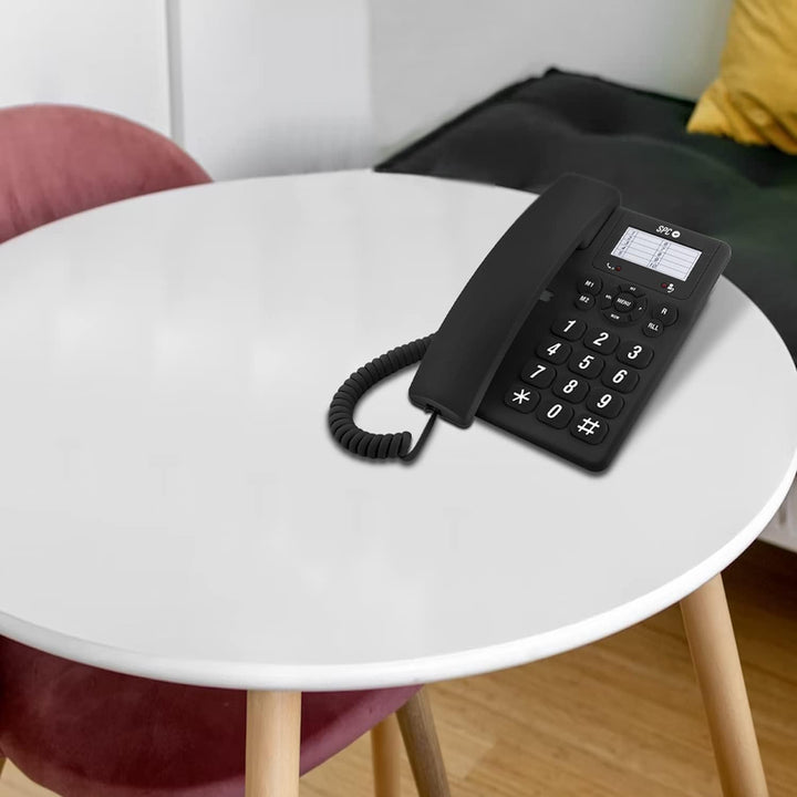 SPC Original – Tisch- oder Wandtelefon, mit grossen, leicht zu bedienenden Tasten, 3 Direktspeicher,