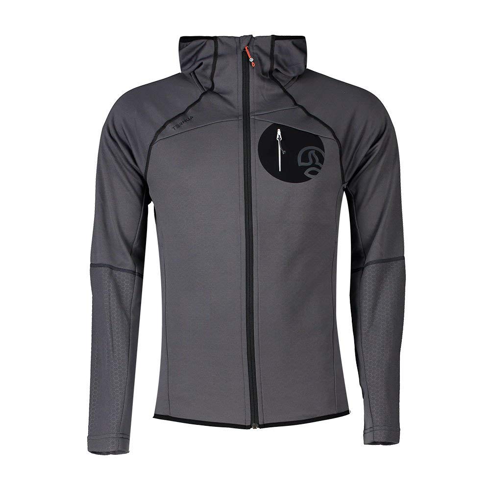 Ternua Herren Rakker Hoodie Jacke Fleecejacke Fleecepullover L Whales Grey, L Whales Grey