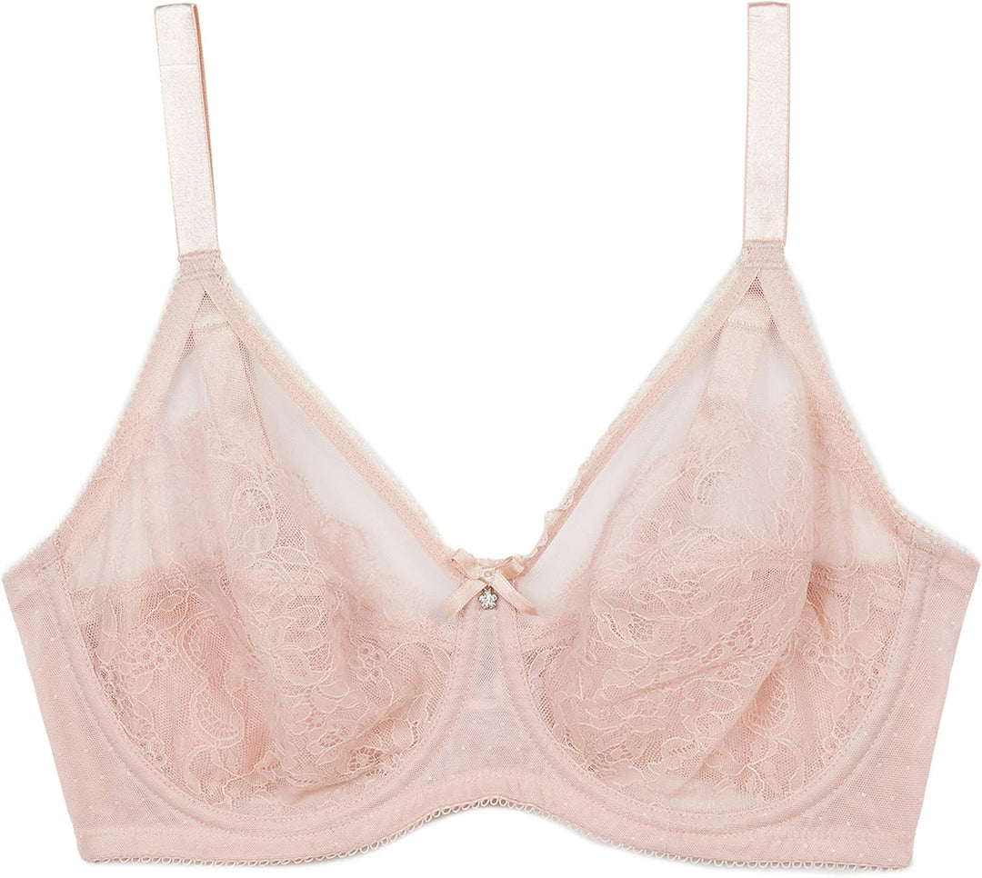 Wacoal Damen Vollständige BH mit voller Abdeckung, Undurchsichtige 70D Rosenstaub, 70D Rosenstaub
