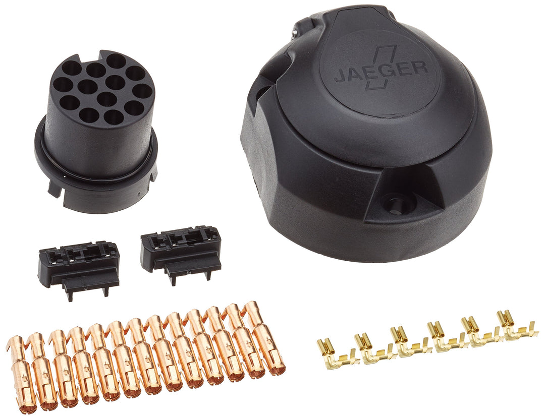 JAEGER 72400022 13P Steckdose, 2 x Microschalter