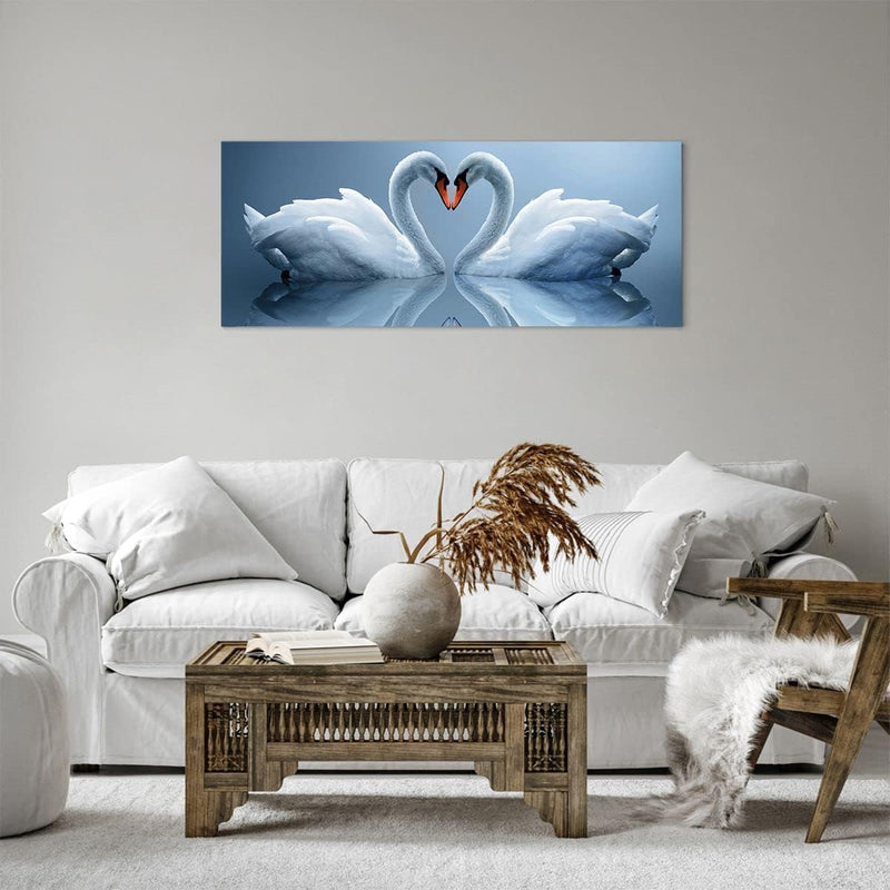 Panorama Bilder auf Leinwand 100x40cm Leinwandbild Ladung Dampf Wasser Gross Wanddeko Bild Schlafzim