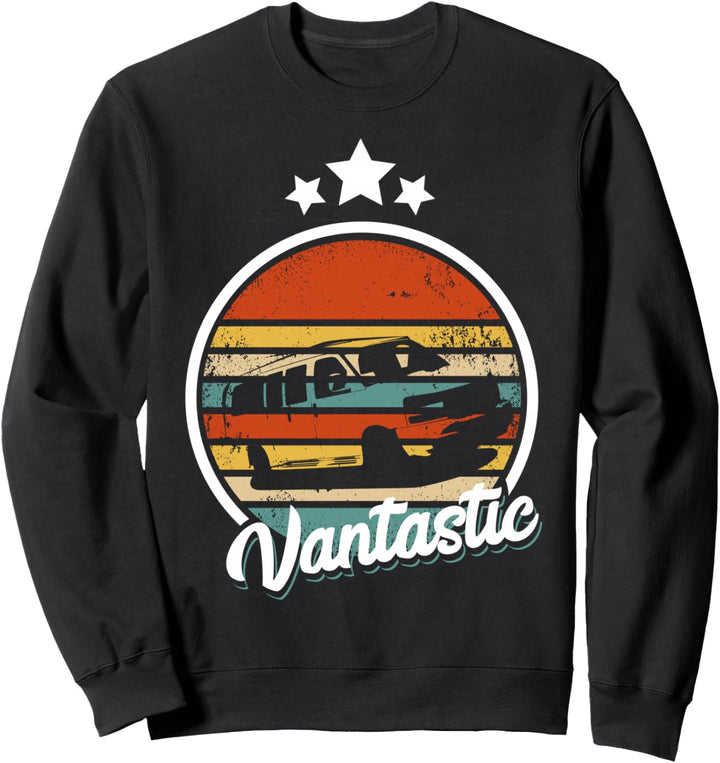 Retro Camper Buslife Caravan Camping - Vintage Camper Bus Sweatshirt