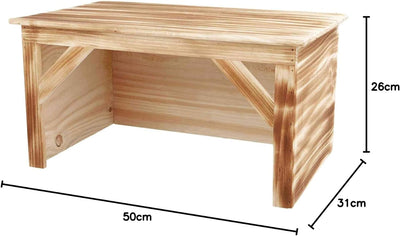 Trixie 61940 Holzhaus, Kaninchen, geflammt, 50 × 26 × 31 cm