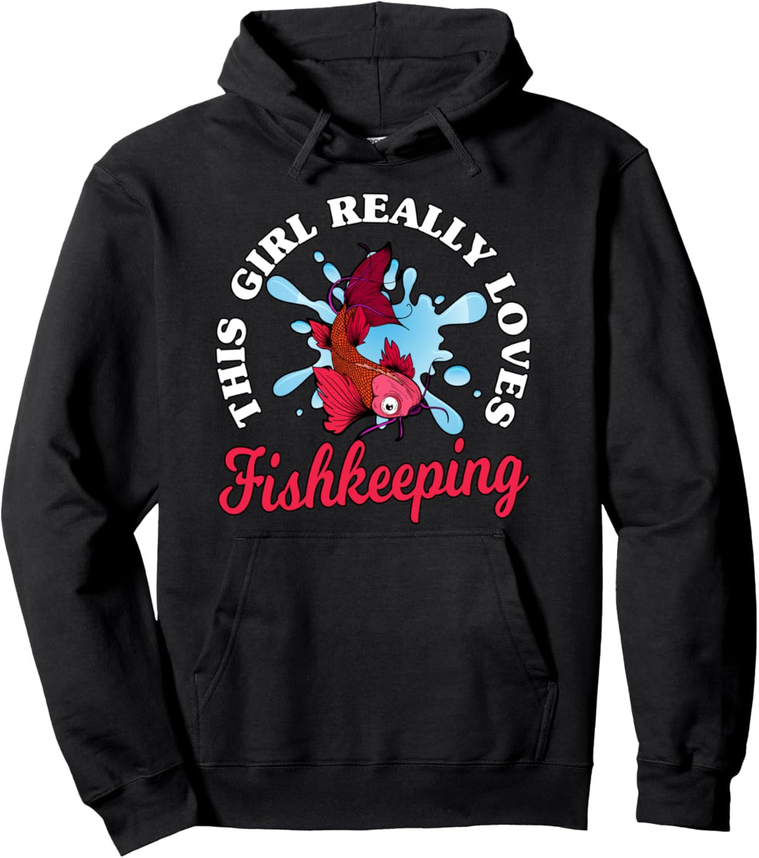 Damen lieben Aquaristik Fischhaltung Fische Aquarium Pullover Hoodie