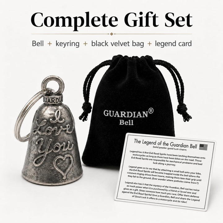Guardian Bell Irish Celtic Weave Motorrad Biker Luck Gremlin Reitglocke oder Schlüsselanhänger 1, 1