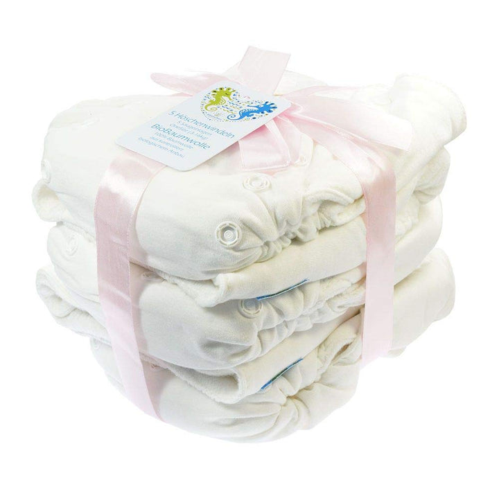 Blümchen Kuschelwindel Höschenwindel Onesize SNAP slimfit 5er-Set