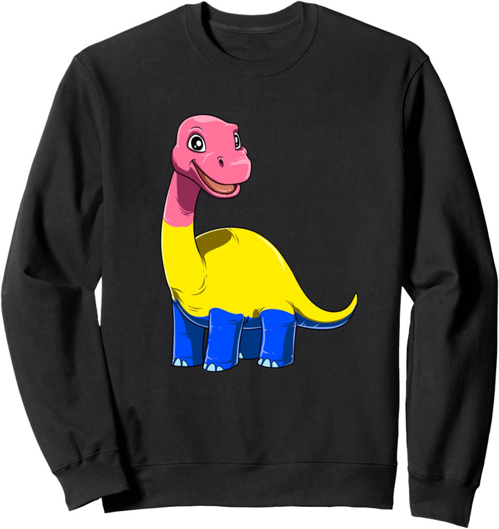 Pansexueller Stolz Dinosaurier LGBTQ Sweatshirt