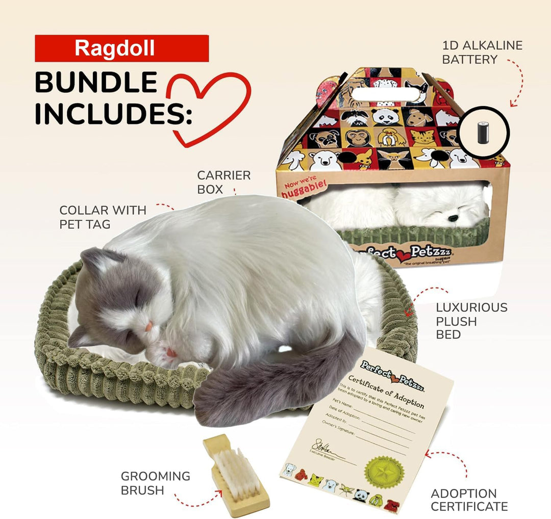 Perfect Petzzz Hundewelpe Ragdoll Katze, der richtig atmet The Breathing Puppy