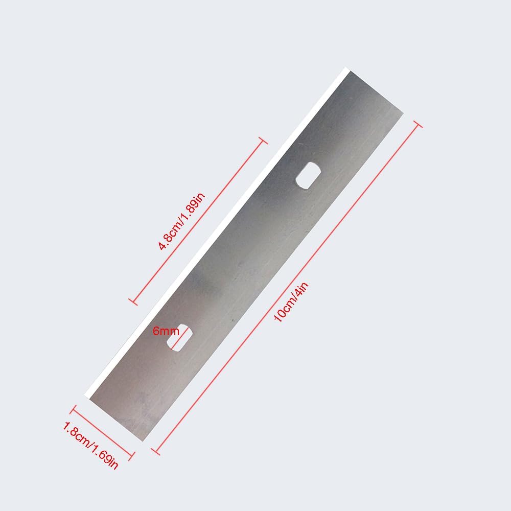10 Stück Ersatzklingen für Schaber 100mm Klinge für Fenster Tapetenschaber Klingen Carbon Stahl (50)