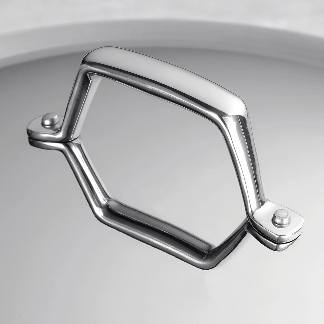 Tramontina Gourmet Prima Edelstahl-Kasserolle, induktionsfertig, schlagfest, dreischichtiger Boden,