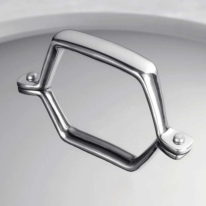 Tramontina Gourmet Prima Edelstahl-Kasserolle, induktionsfertig, schlagfest, dreischichtiger Boden,