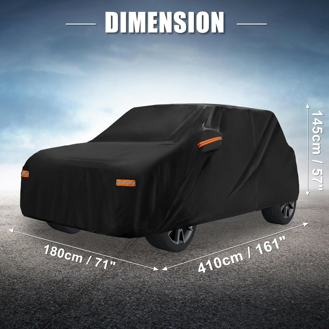 X AUTOHAUX Auto Abdeckung für Mini Cooper 2DR 2DR (2002-2021) Allwetter Wasserdicht UV Beständig Win