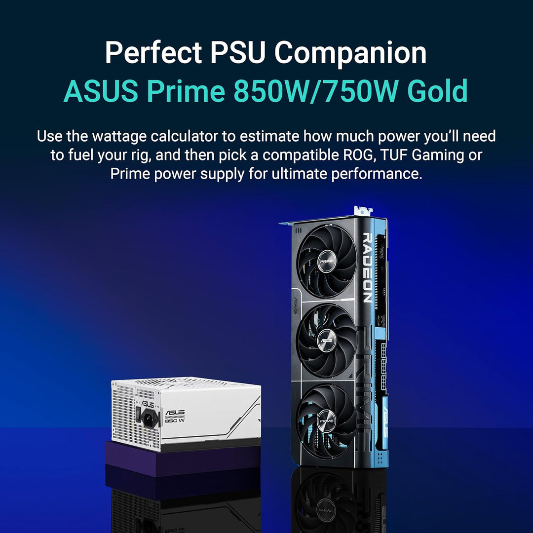 ASUS Prime Radeon RX 9070 XT OC Edition 16GB GDDR6 Gaming Grafikkarte (AMD Radeon Radeon RX9070XT, P