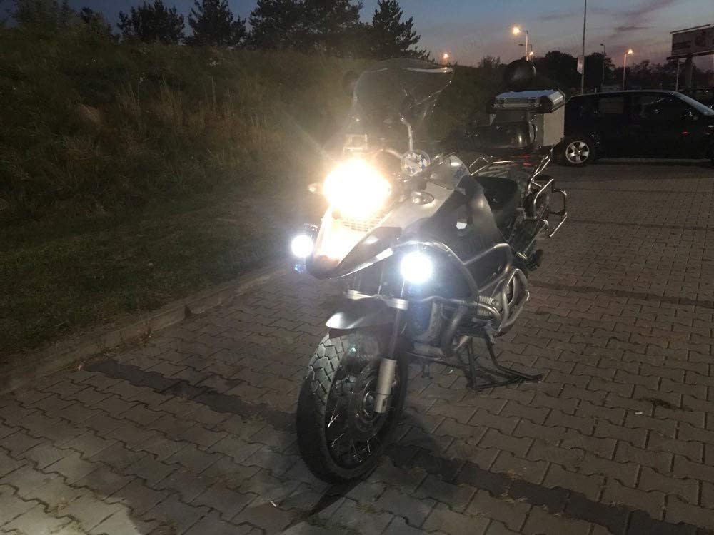 MARCHFA KOLOME Motorrad Zusatzscheinwerfer Led für Fahrrad ATV Traktor Gabelstapler Boot Universal L