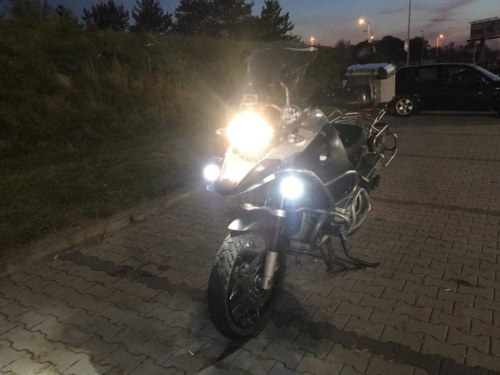 MARCHFA KOLOME Motorrad Zusatzscheinwerfer Led für Fahrrad ATV Traktor Gabelstapler Boot Universal L