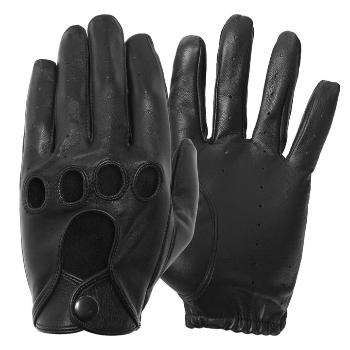 Pratt and Hart RS6738 Herren-Lederhandschuhe von Silverstone XXL Schwarz, XXL Schwarz