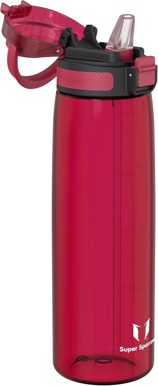 Super Sparrow Trinkflasche - TouchSip Wasserflasche - 500ml, 750ml, 1000ml - BPA-frei - Ideale Sport