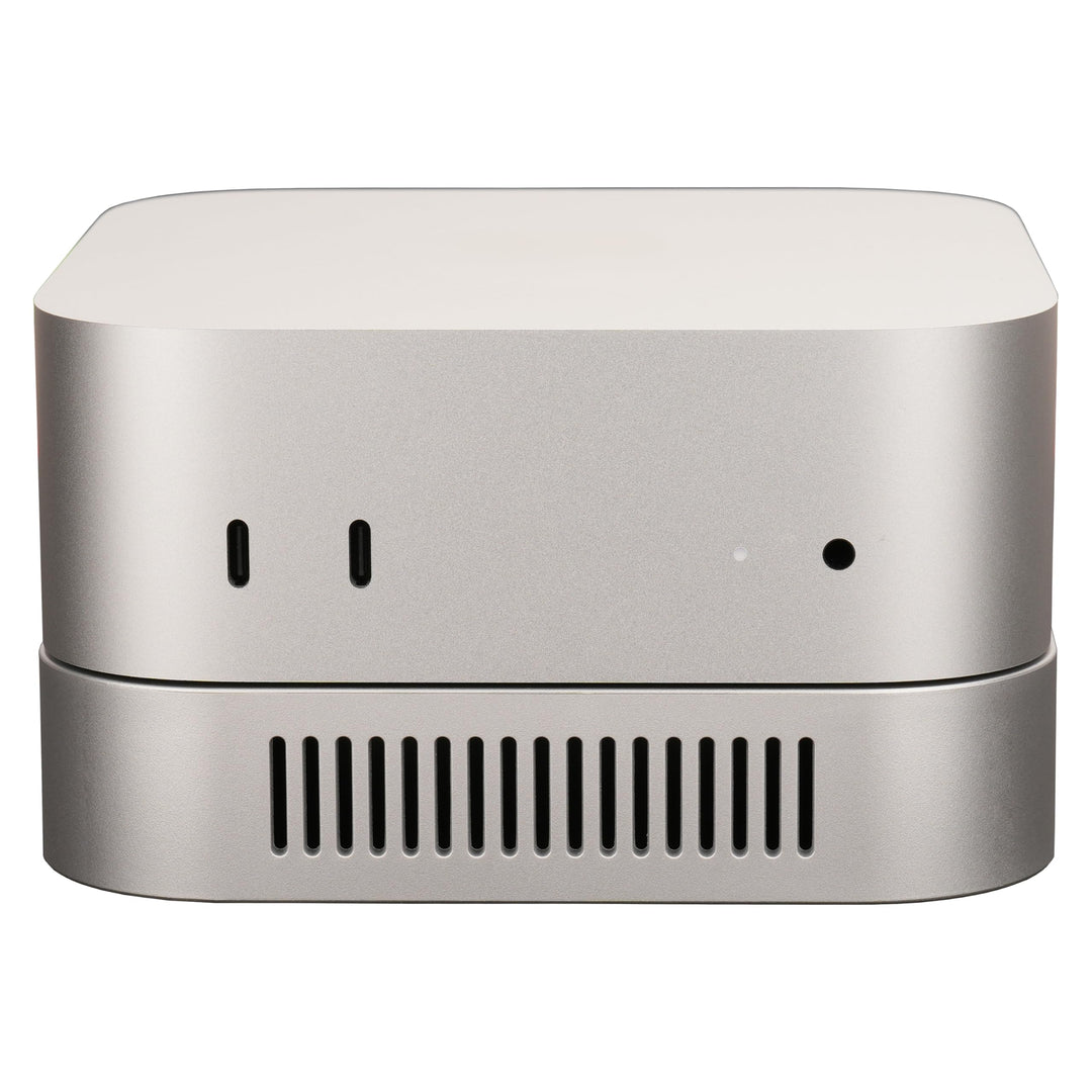 Mac mini M4 Stand, Silber Halterung für Mac mini M4/M4 Pro 2024-2026 Belüftung Wärmeableitung Kühlun