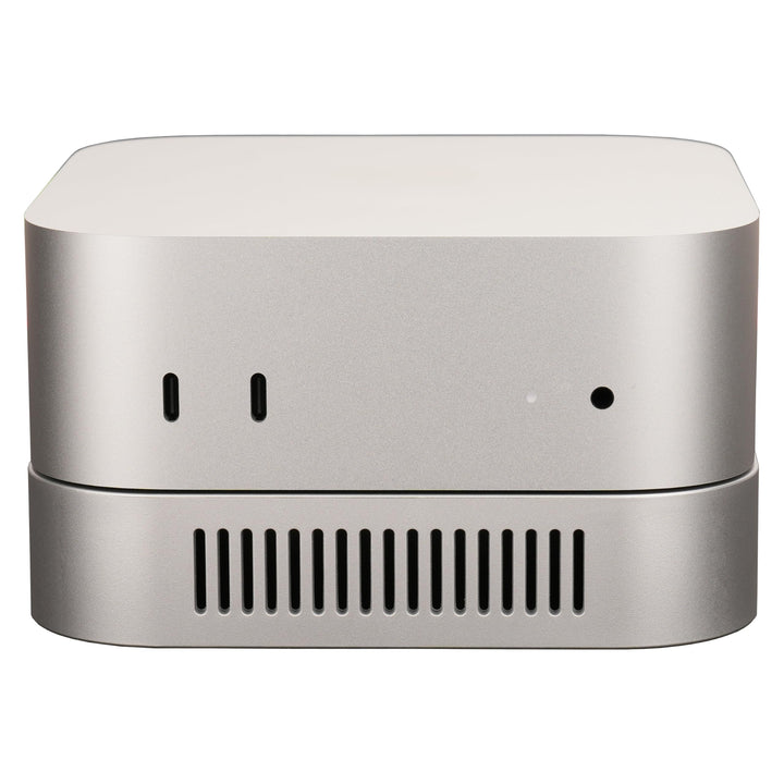 Mac mini M4 Stand, Silber Halterung für Mac mini M4/M4 Pro 2024-2026 Belüftung Wärmeableitung Kühlun