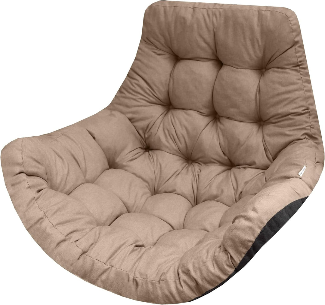 Hängesessel Kissen, Polster, Auflage für Polyrattan & Rattan Hängeschaukel, Sitzauflage für Hängekor