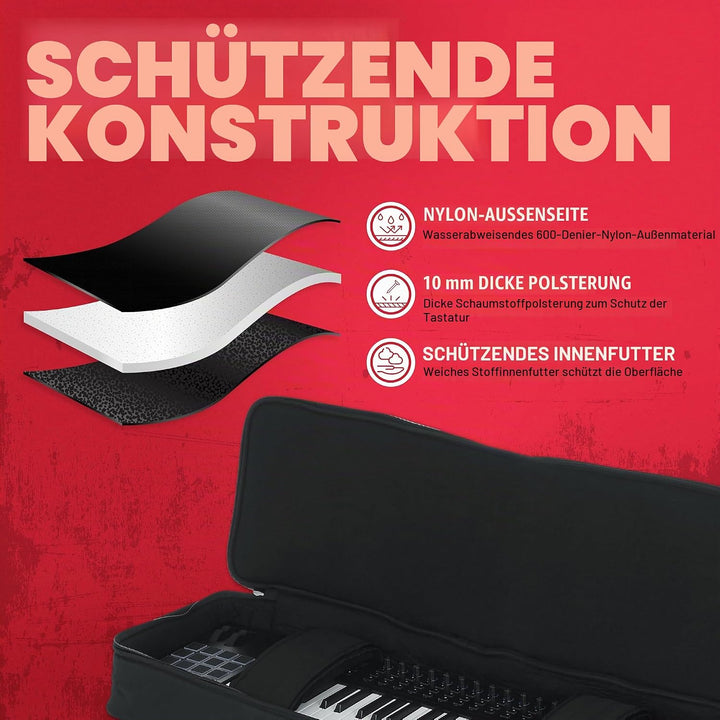 GATOR GKB Gigbag-Taschen für schlanke Tastatur mit 88 Tasten 88 schlanke Tasten, 88 schlanke Tasten