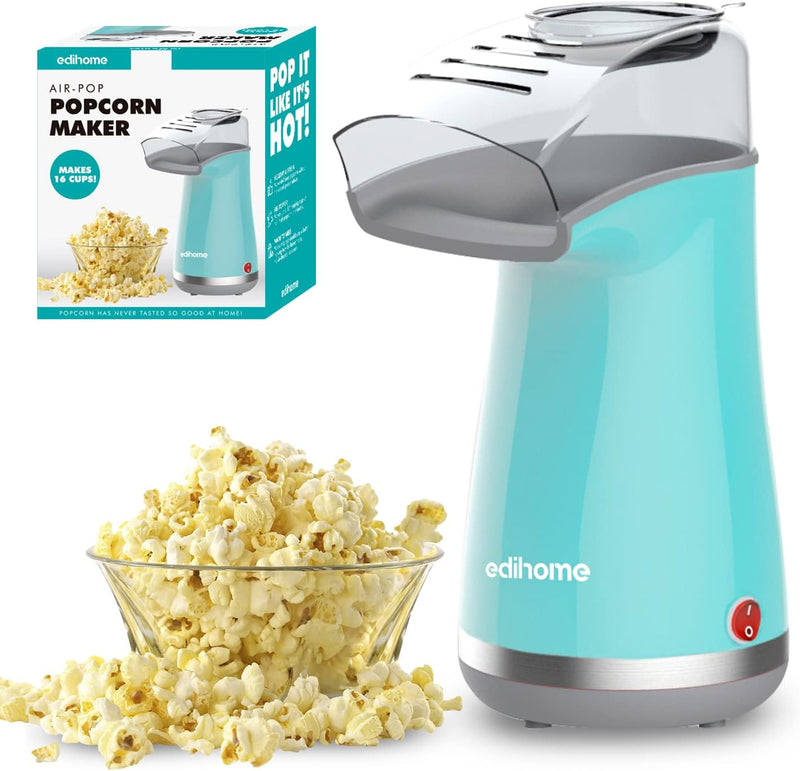 Edihome, Popcornmaschine, Popkornmaschinene, Elektrischer Popcorn Maker, 1200 W, Inklusive Dosierlöf