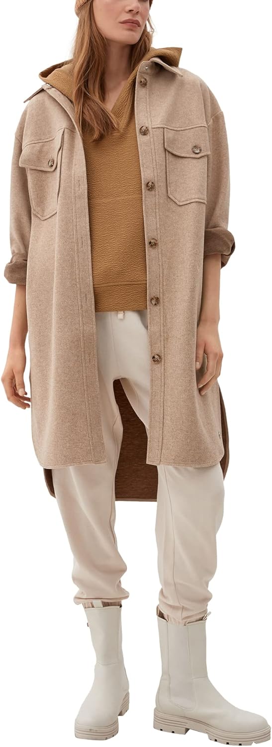 s.Oliver Damen Sweatshirt Kurzarm, Braun