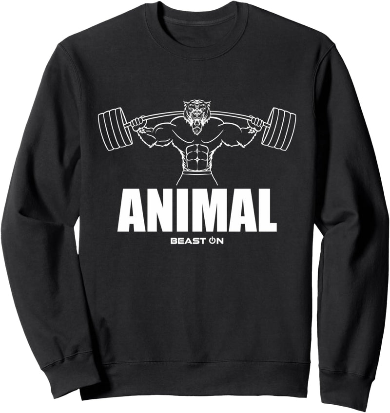 ANIMAL Gym Tiger Beast ON | GYM Motivation Fitness Sprüche Sweatshirt